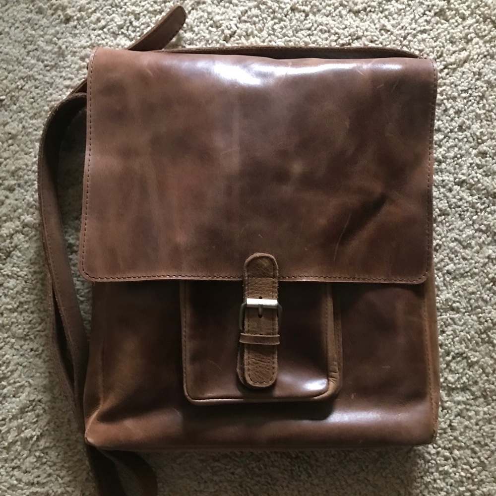 Ethiopian Leather Messenger Bag